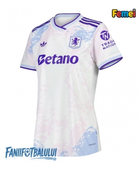 Aston Villa Tricou Fotbal Replică 2025-26 Femei Treilea